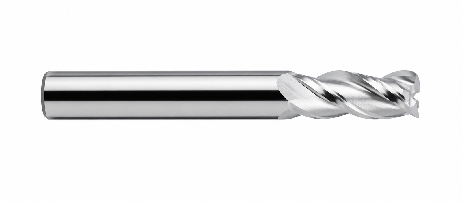 HRC55 Metal duro 3 cortes Topo reto para Alumínio standard