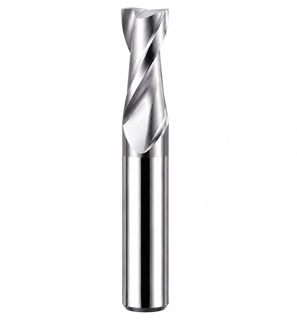 HRC55 Metal duro 2 cortes Topo reto para Alumínio standard