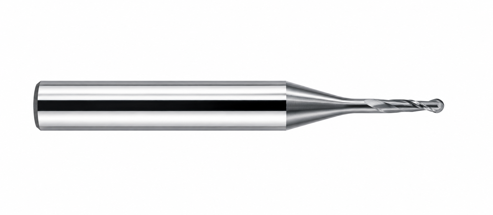 HRC65 Metal duro 2 cortes Micro Ball Nose