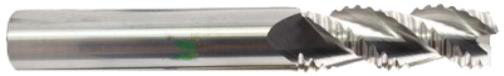HRC55 Metal duro 3 cortes Roughing para Alumínio