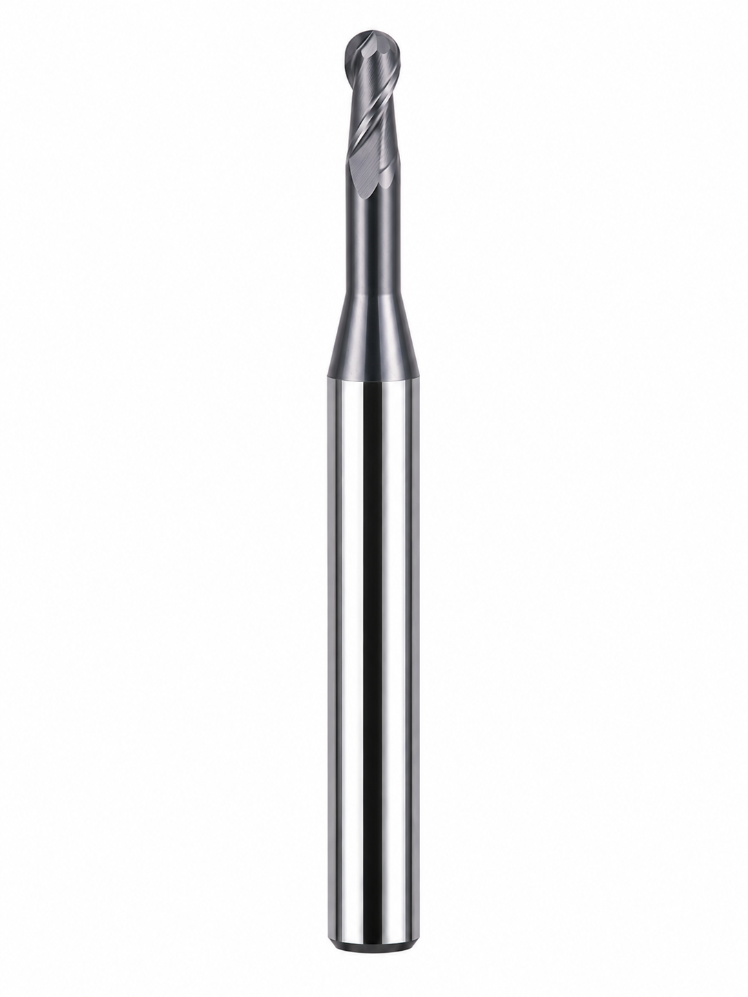 HRC65 Metal duro 2 cortes Long Neck / corte curto Ball Nose